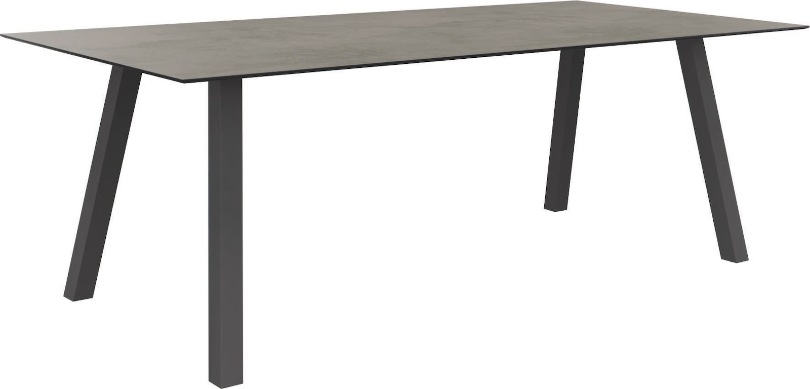 Stern Interno Dining-Tisch Gartentisch 220x100cm Aluminium graphit mehrere Tischplatten