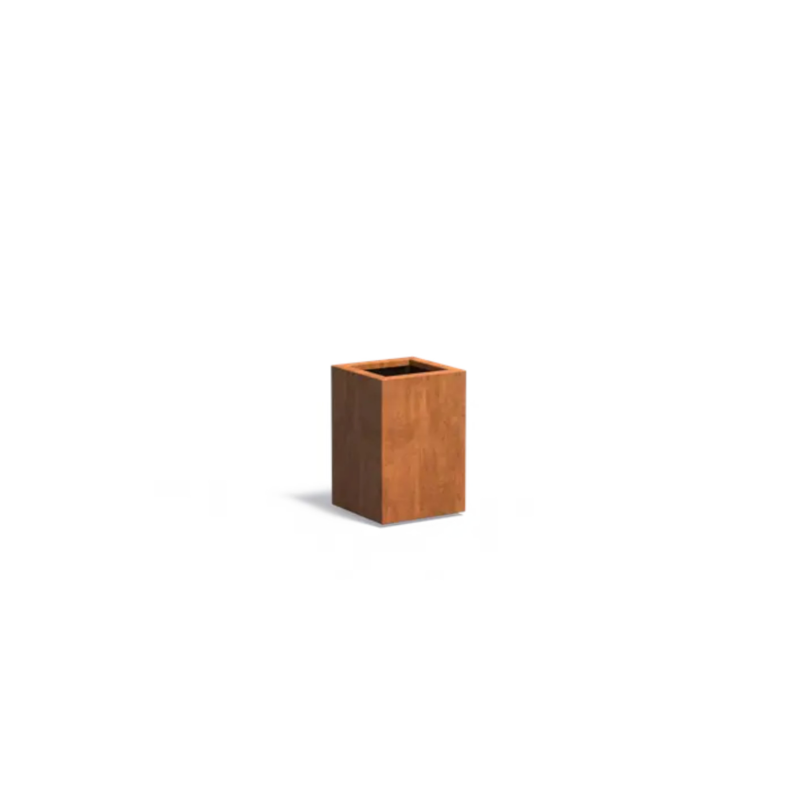 Adezz Pflanzgefäß Carrez Standard Quadrat aus Corten-Stahl Pflanzkübel