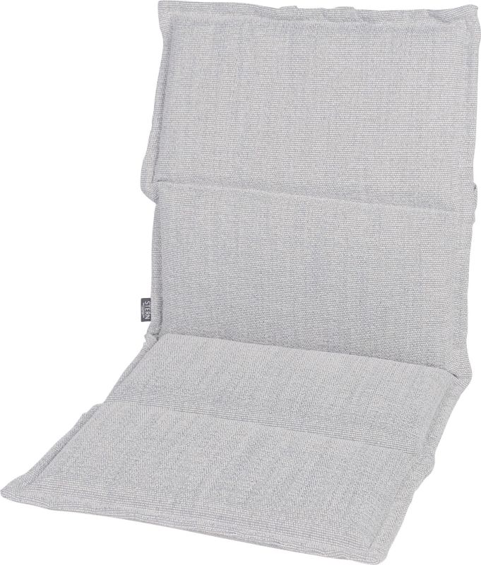 Stern Auflage für Stapelsessel Outdoorstoff perlgrau 93x46 cm Universalauflage Sitzkissen