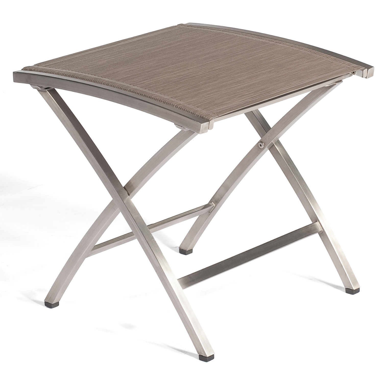 Sonnenpartner Fußhocker Paragon taupe Sitzhocker Hocker wetterfest Edelstahl