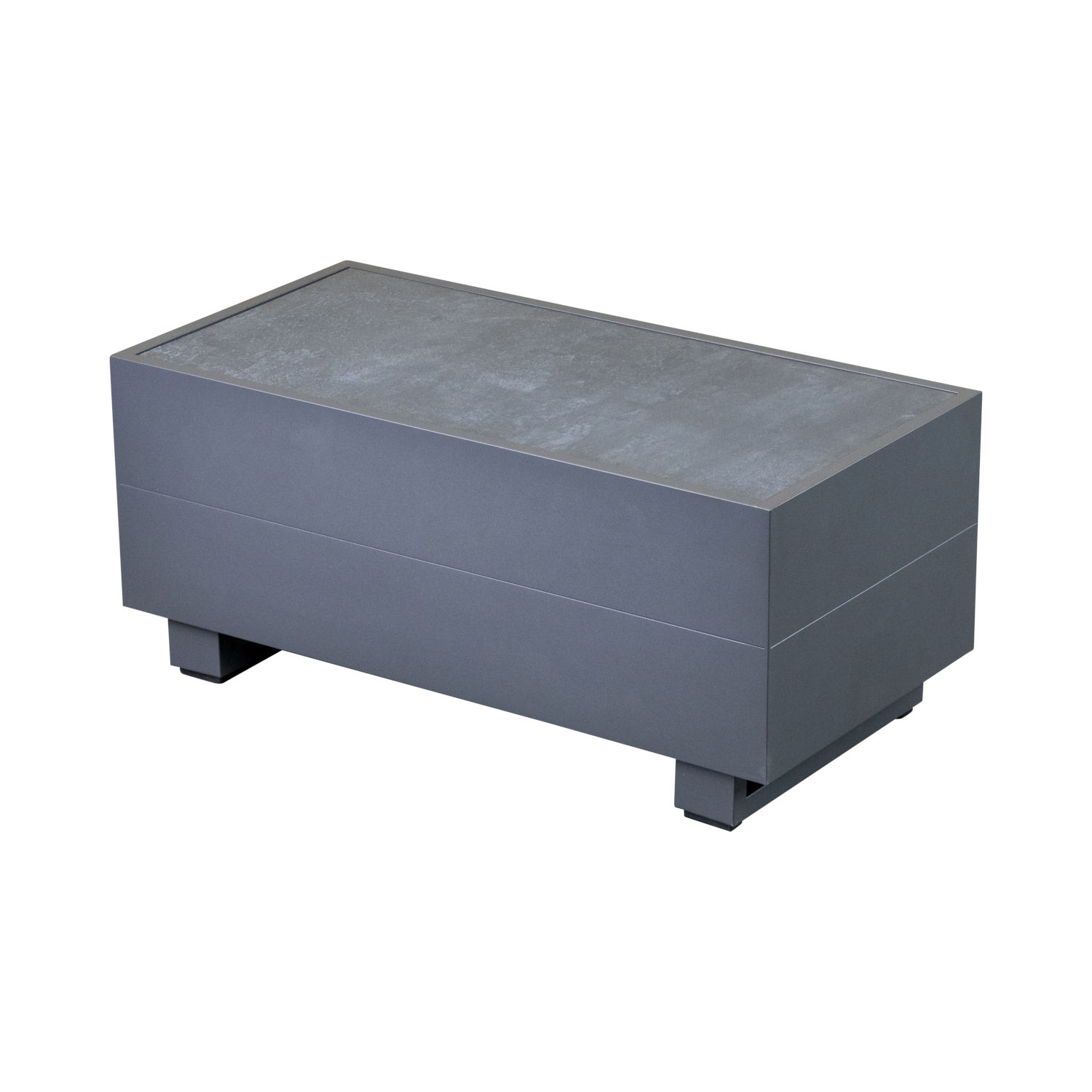 Inko Pasadena Lounge-Tisch Gartentisch Beistelltisch Aluminium anthrazit 35x70 cm