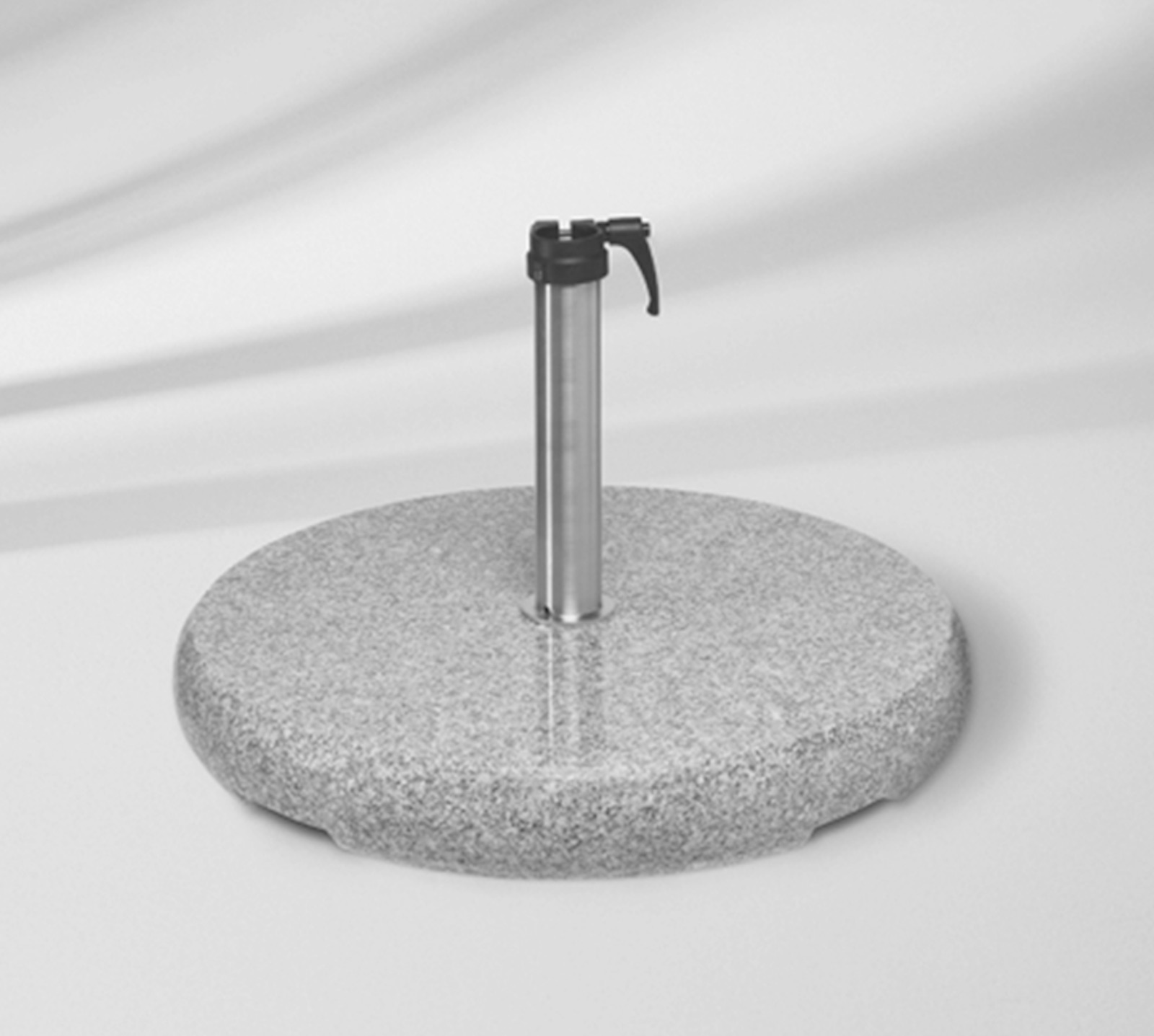 GLATZ Granitsockel Z 40 kg inkl. Standrohr Z aus Edelstahl ø 48/55 mm Schirmständer