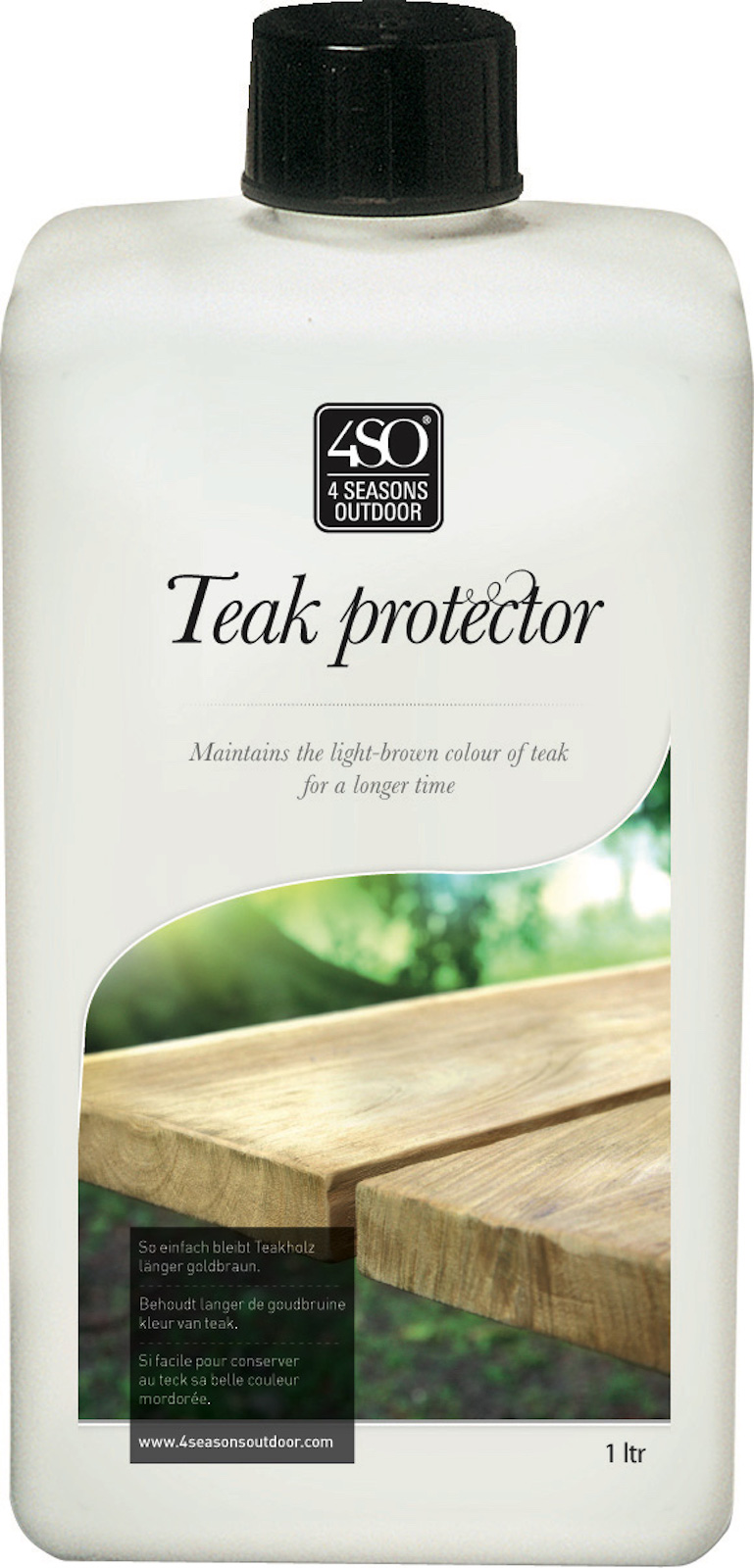 4Seasons Teak Protector Teakholz-Pflegemittel Reiniger auf Wasserbasis 1000 ml