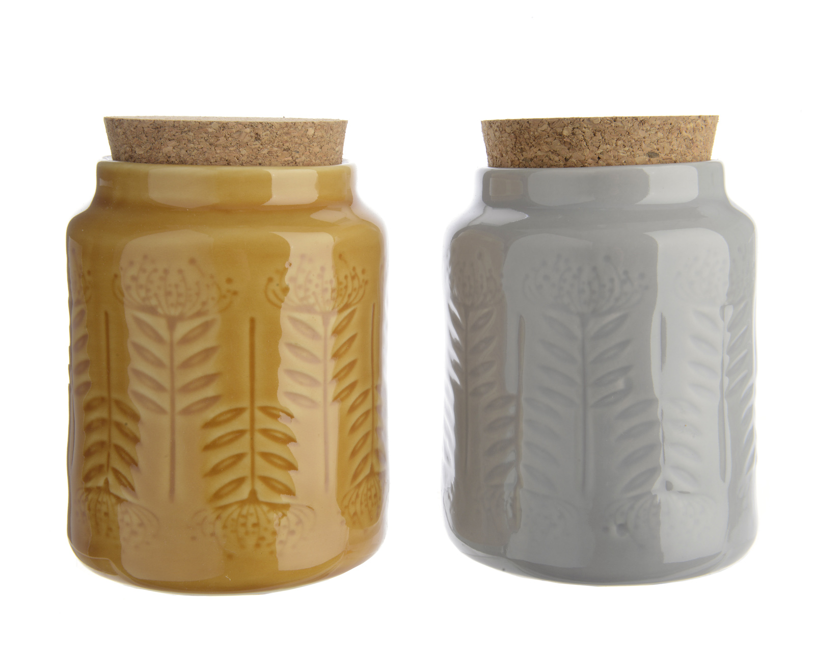 Kaemingk Steingutgefäß 2er Set Steinguttopf praktischer Mehrzwecktopf 2 Farben