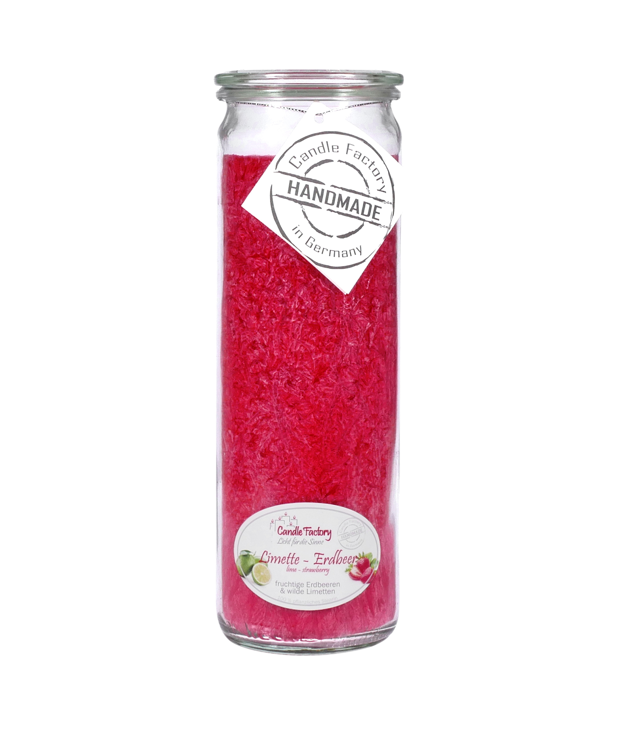 Candle Factory Big Jumbo Limette-Erdbeer Duftkerze Dekokerze 306157