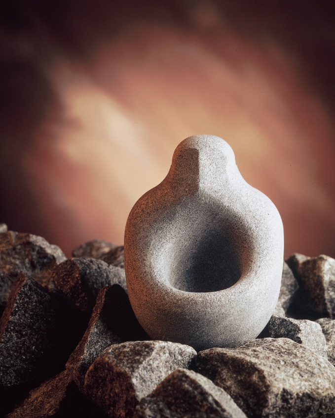 Hukka Design Aromaschale Löylynhenki Saunageist aus Speckstein für Saunadüfte und Aufgüsse