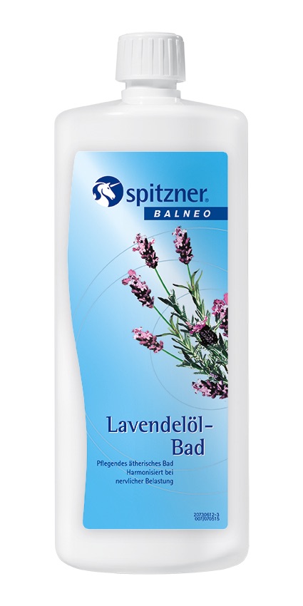 Spitzner Lavendelöl Bad 1 Liter Gesundheitsfördernder Badezusatz mit ätherischem Lavendelöl