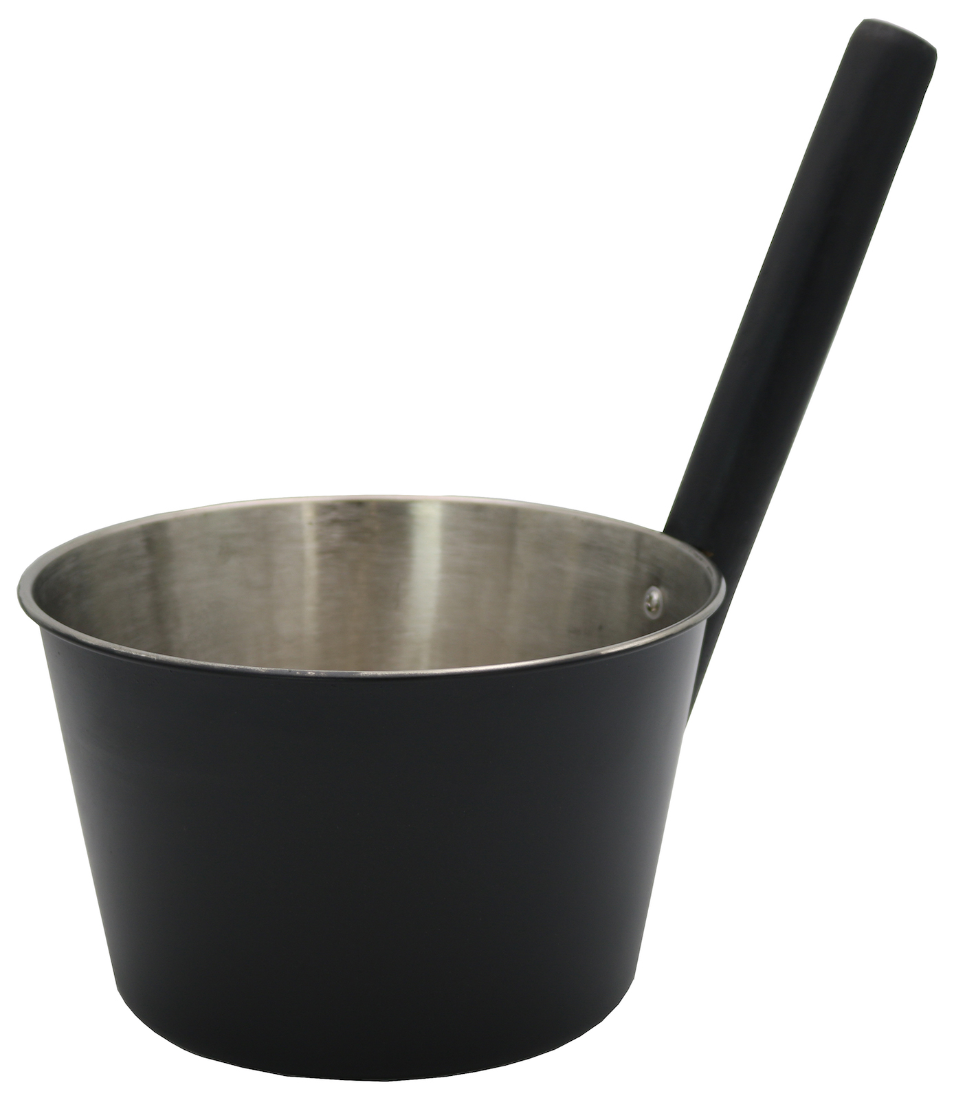 Nikkarien Sauna Saunakübel 4 Liter Edelstahl schwarz 10692