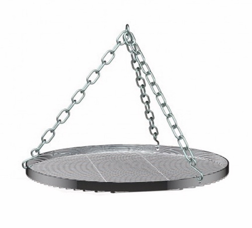 Petromax Hänge-Rost für Dreibein Grillrost Schwenkgrill Ø 50 x 2,7 cm inkl. Kette