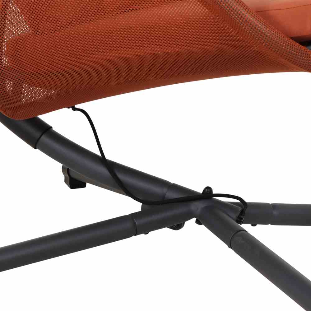Siena Garden Hängesessel YOBAYA Relaxed Red mit Kissen Stahl anthrazit/Textilbezug rot