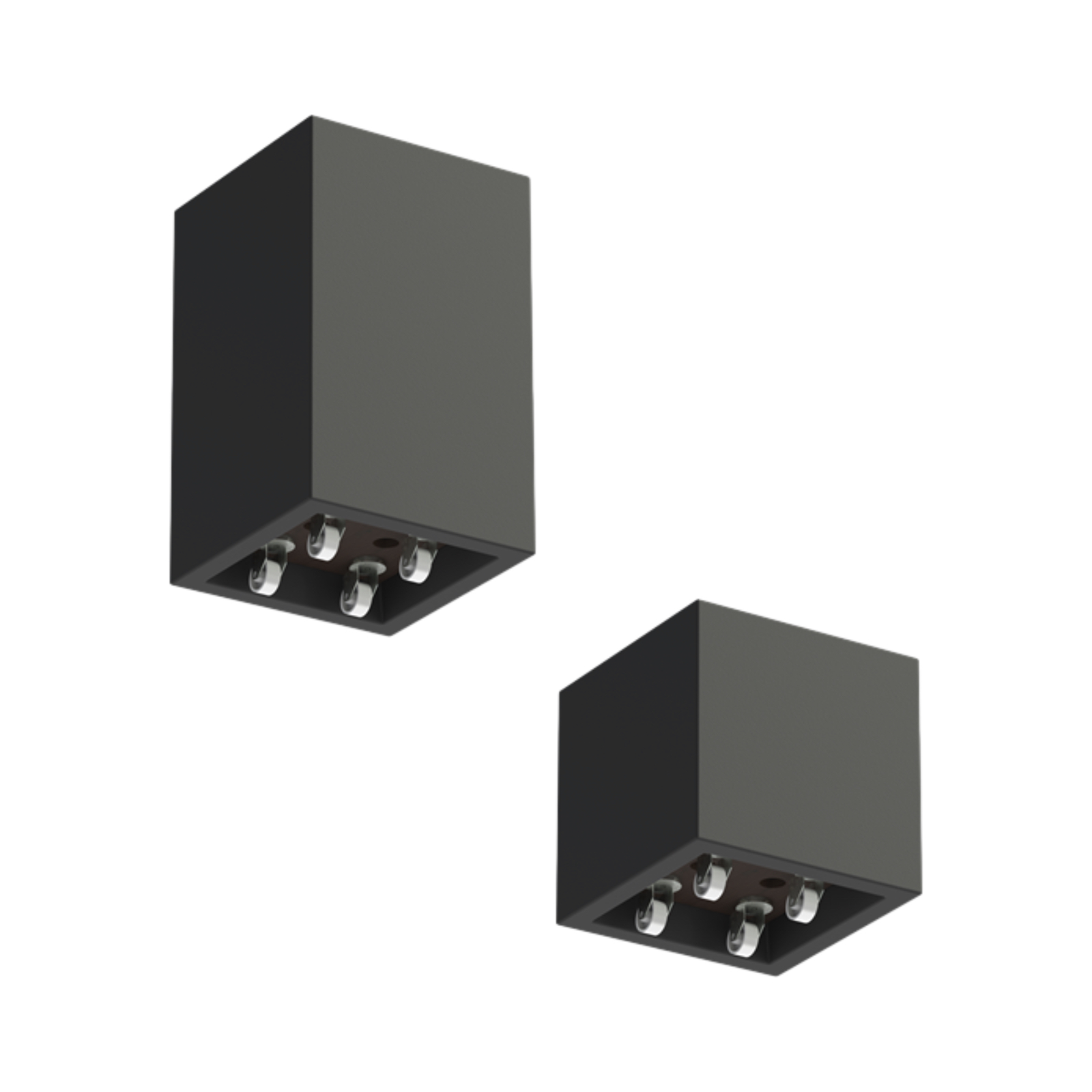 Adezz Carrez Pflanzgefäß mit Rollen Fiberglas Pflanzkübel Blumenkübel schwarz