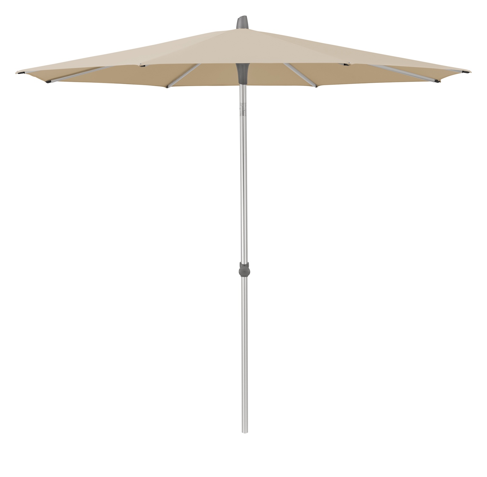 GLATZ Sonnenschirm ALU-SMART rund ø 300 cm Gestell natureloxiert Farbe 422 Cream Mittelstock