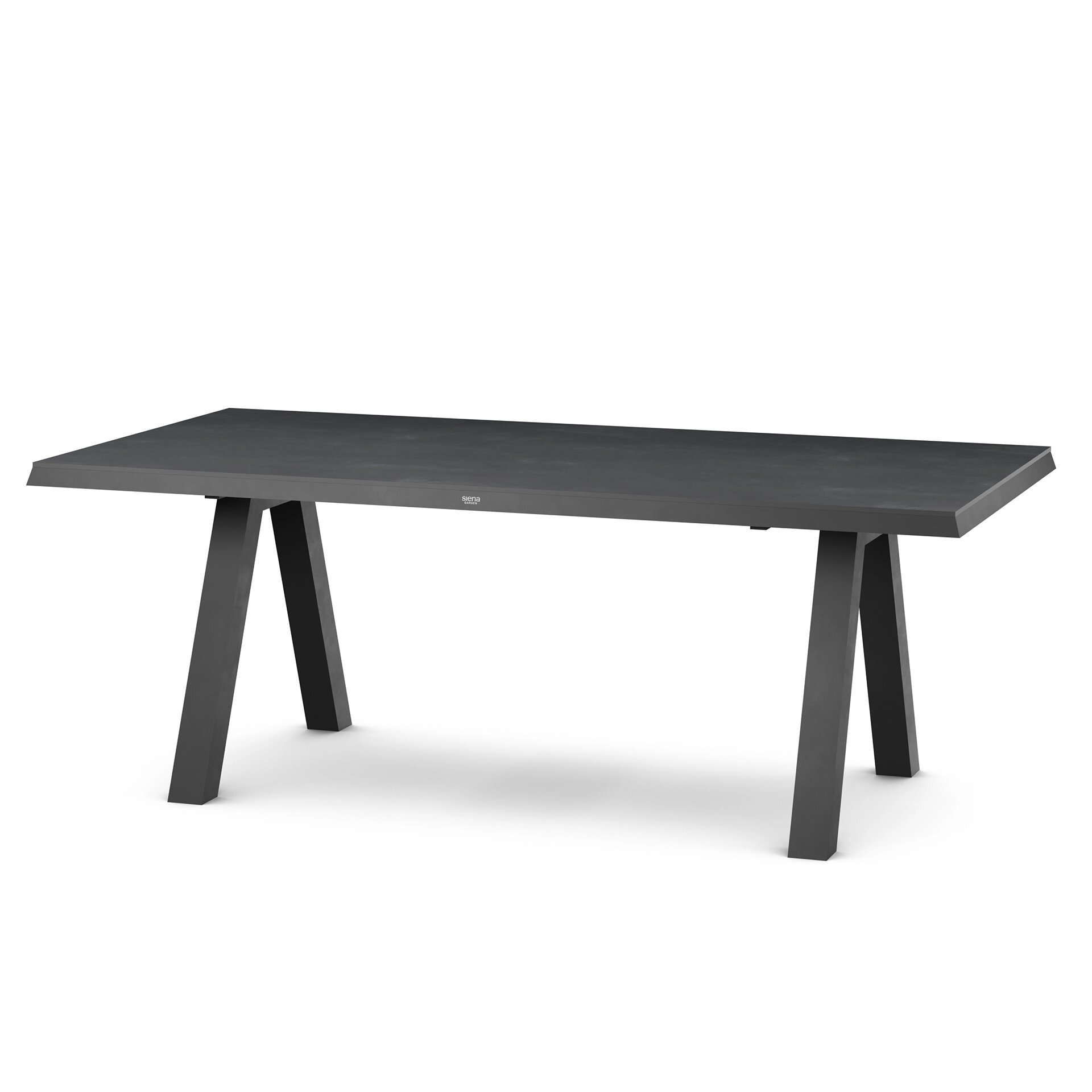 Siena Garden Tirana Dining Tisch, ausziehbar – 160/200 x 90 cm Aluminium (matt anthrazit) & HPL Titan