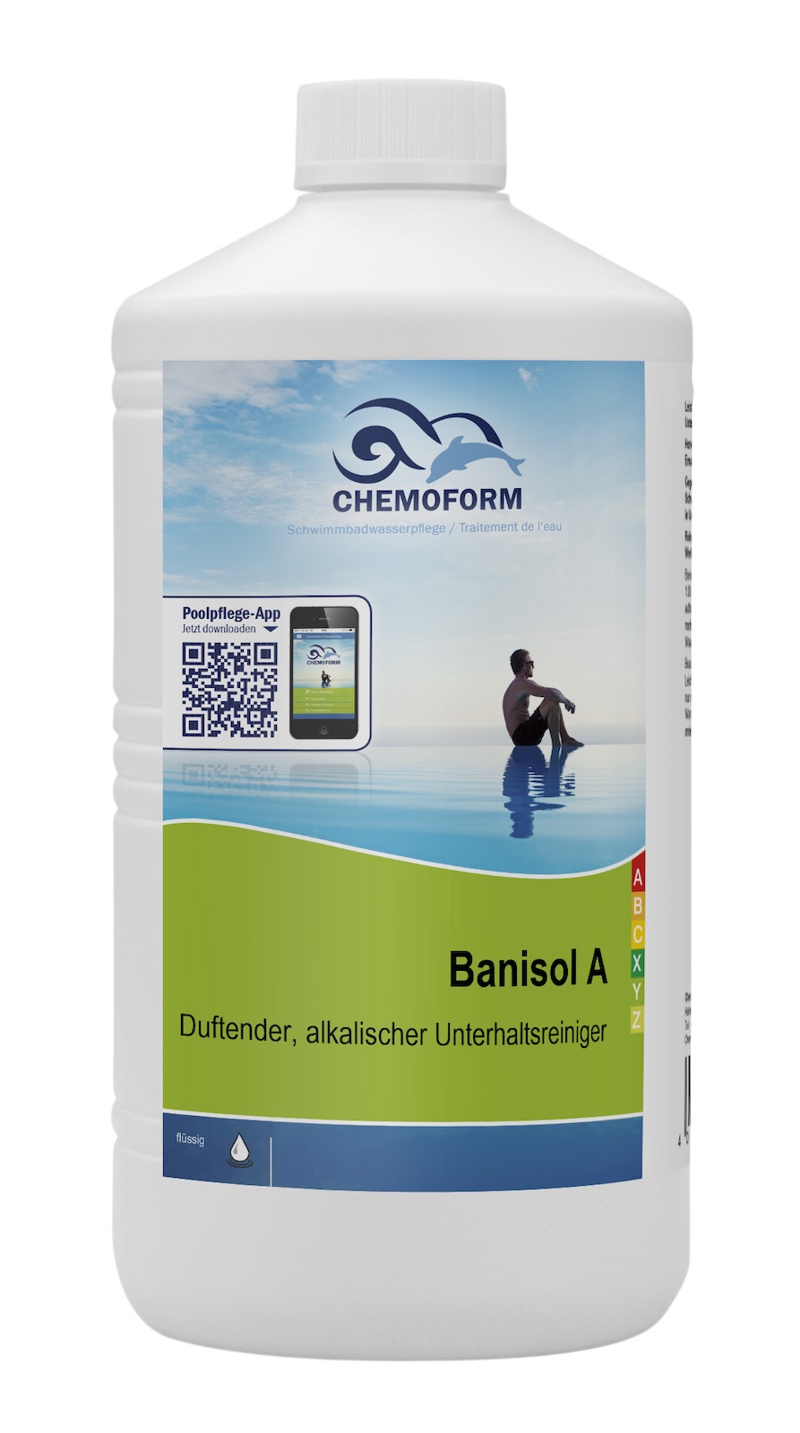 Chemoform Banisol A 1 l alkalischer Unterhaltsreiniger für Pools