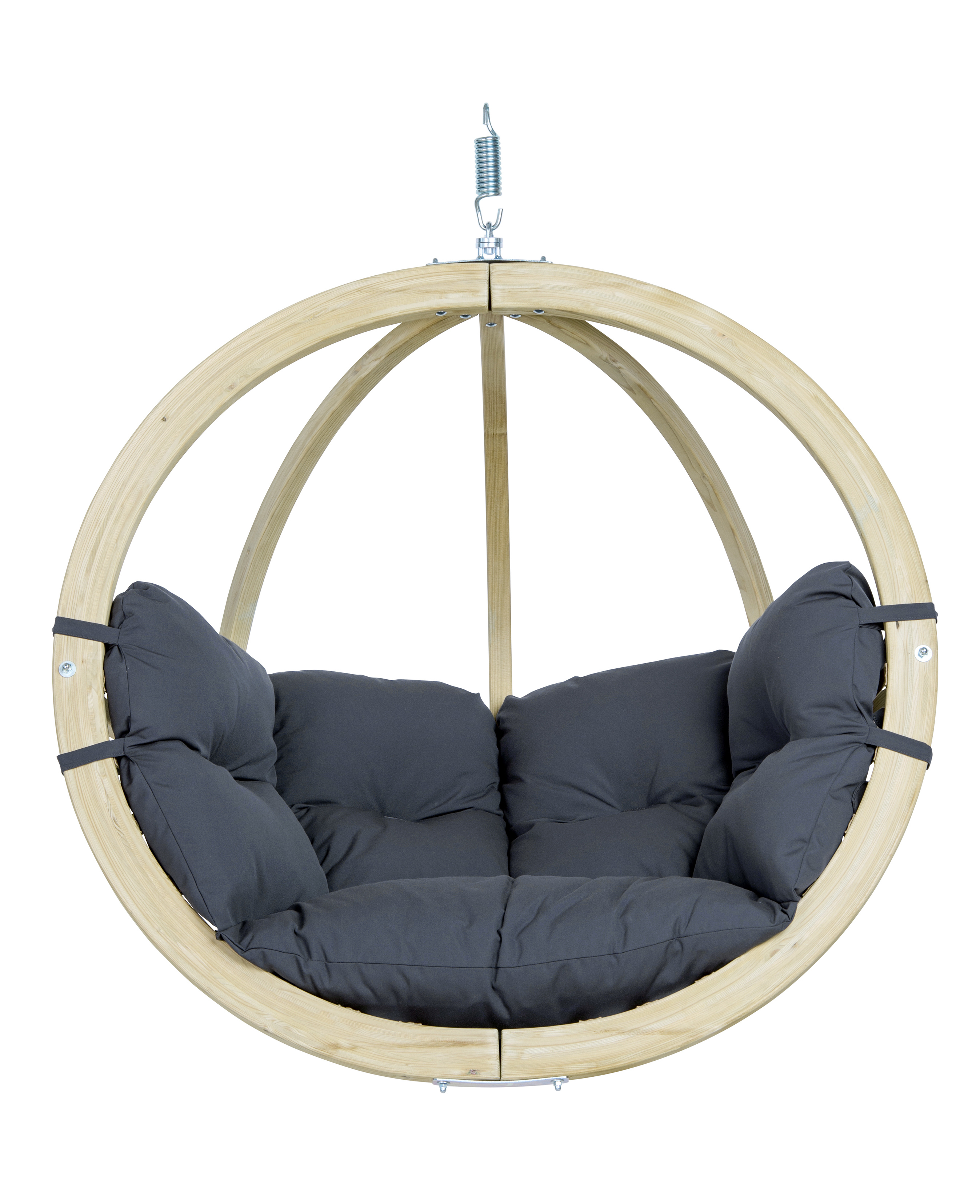 AMAZONAS Hängesessel Globo Chair Anthracite inkl. Sitzkissen und Spiralfeder