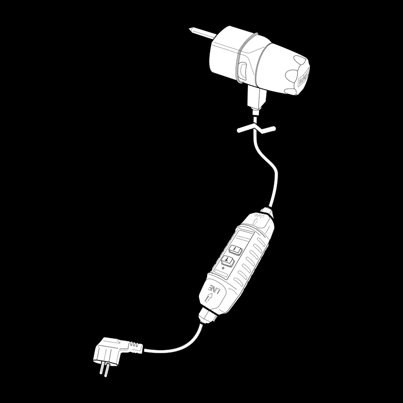 Weber Ersatzteil Reglereinheit Typ F Stecker für Weber Q 140/1400 und Q 240/2400 Elektrogrill 65629
