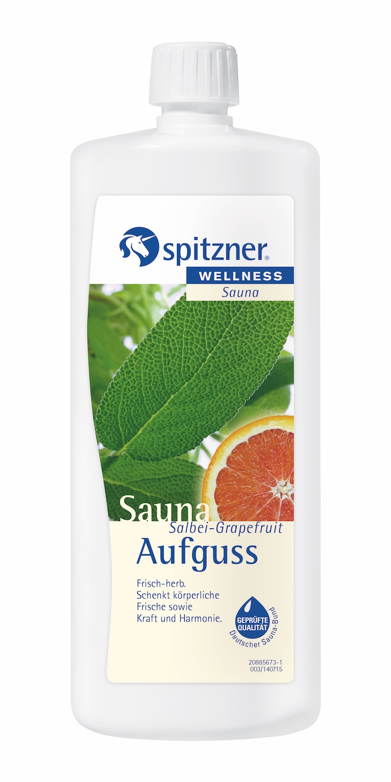 Spitzner Saunaaufguss Salbei Grapefruit 1 L Sauna Aufguss frisch-herb