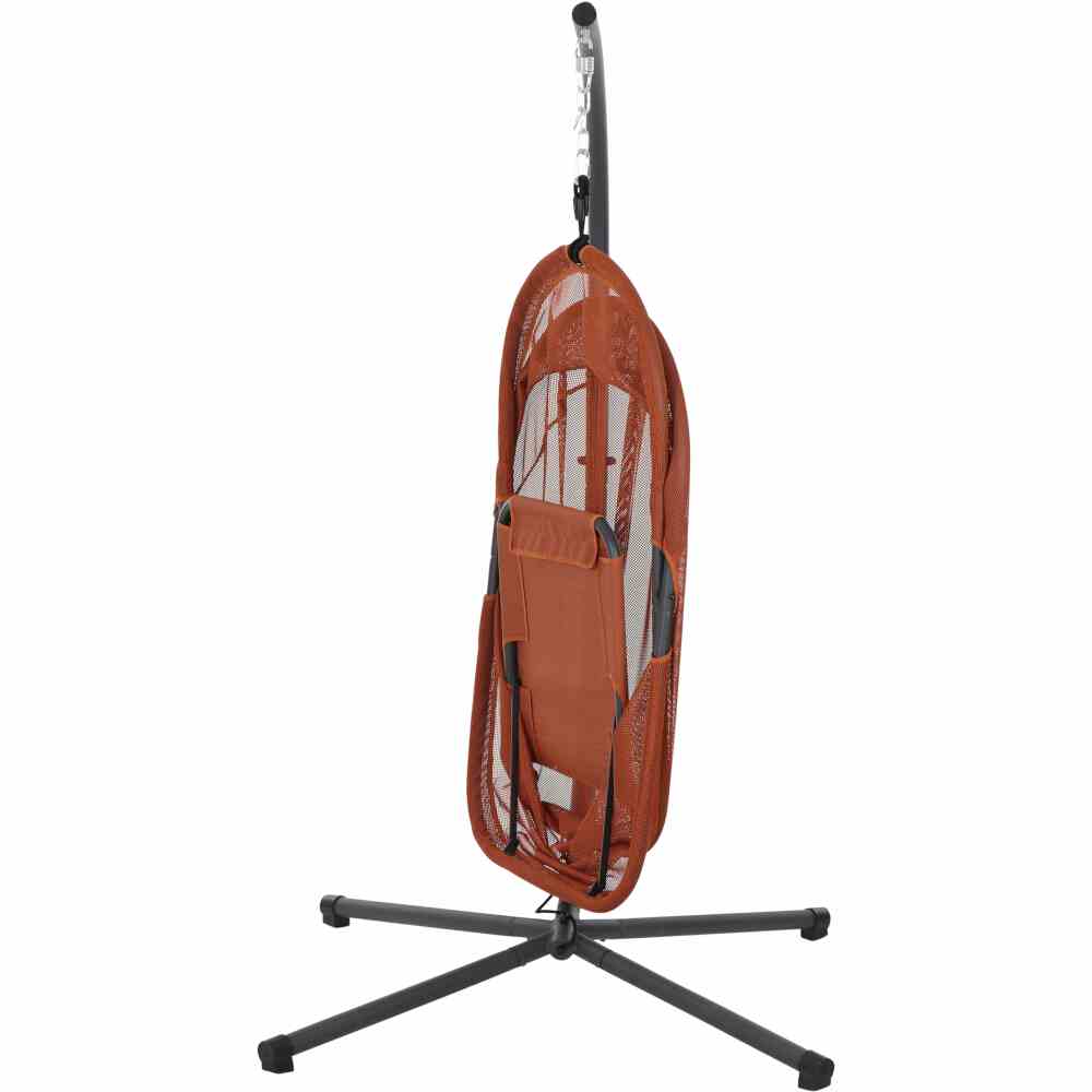 Siena Garden Hängesessel YOBAYA Relaxed Red mit Kissen Stahl anthrazit/Textilbezug rot