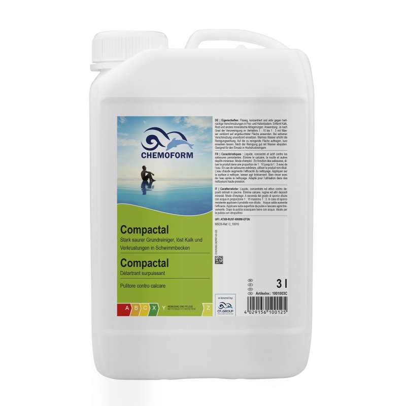 Chemoform Compactal 3 l gegen Kalk, mineralische Ablagerungen, Algen und Rost