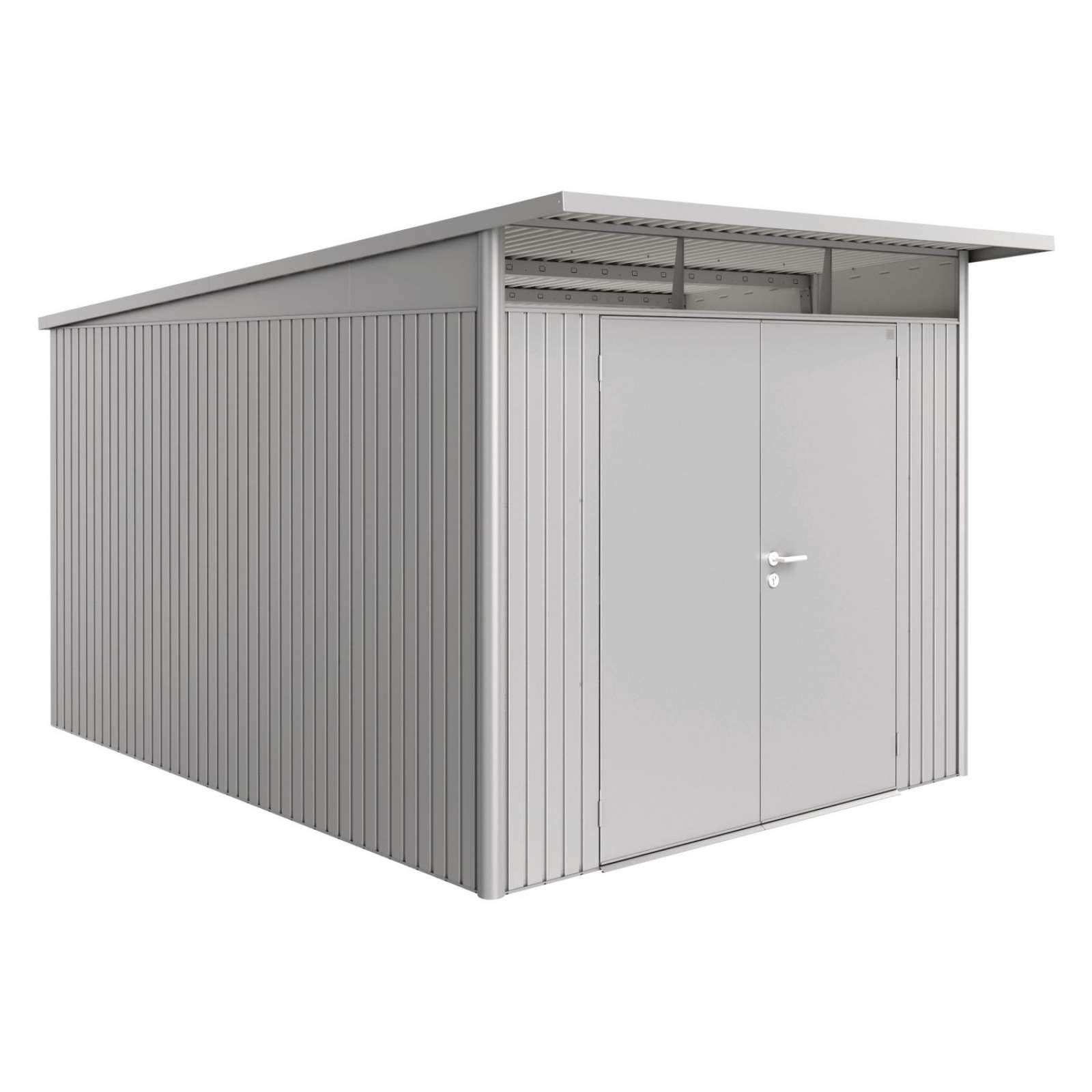 Biohort Gartenhaus AvantGarde® mit Doppeltür silbermetallic 8