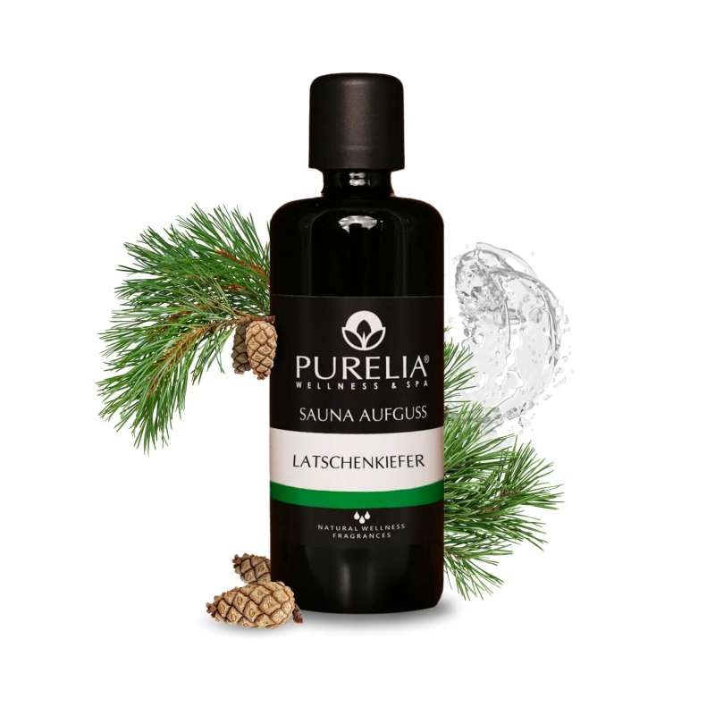 PURELIA Saunaaufguss Konzentrat Latschenkiefer 100 ml natürlicher Sauna-aufguss - reine ätherische Ö