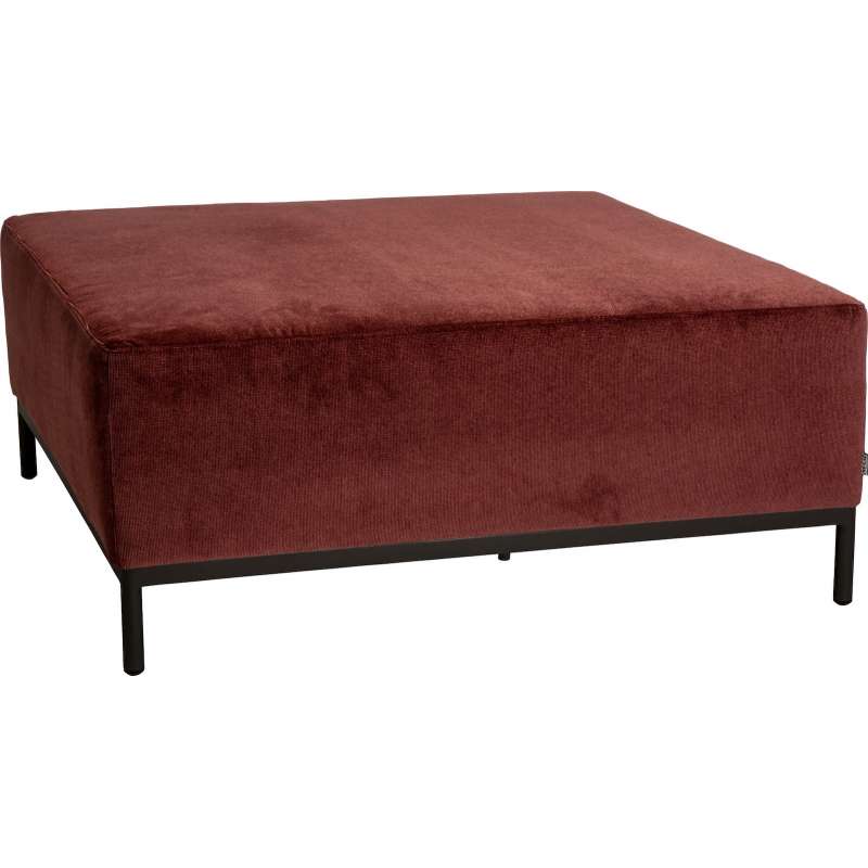 Stern Taavi Lounge-Hocker Sitzhocker Gartenhocker Aluminium-Gestell weinrot/black