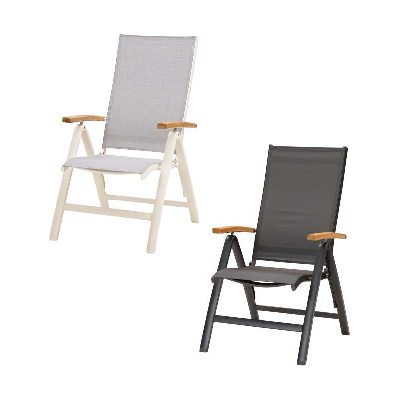 Best Paros Klappstuhl Gartenstuhl Loungestuhl 62 x 67 x 110 cm in mehreren Farben