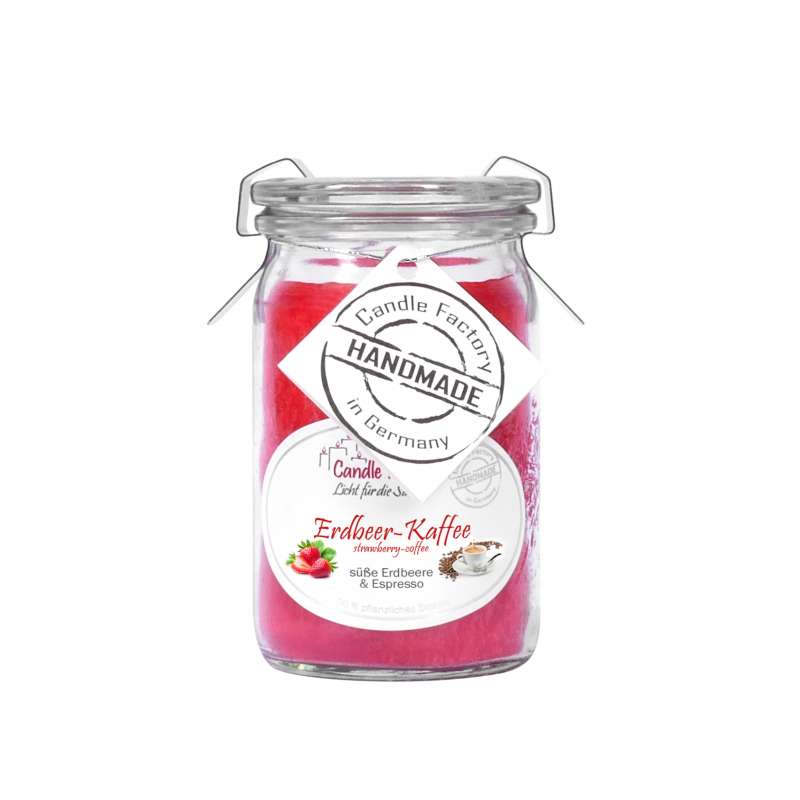 Candle Factory Baby Jumbo Erdbeer-Kaffee Duftkerze Dekokerze 308133