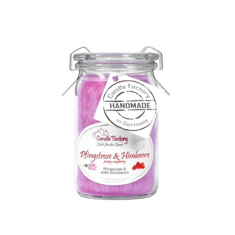 Candle Factory Baby Jumbo Pfingstrose-Himbeere Duftkerze Dekokerze 308135