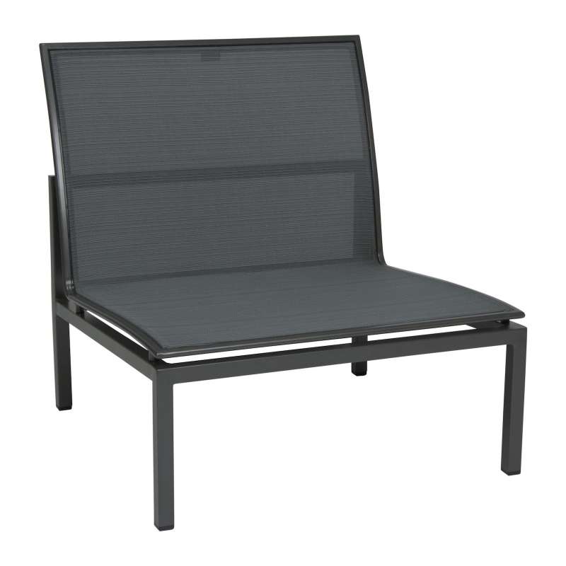 Stern Skelby Lounge-Mittelelement Lounge-Stuhl Gartensessel anthrazit/karbon