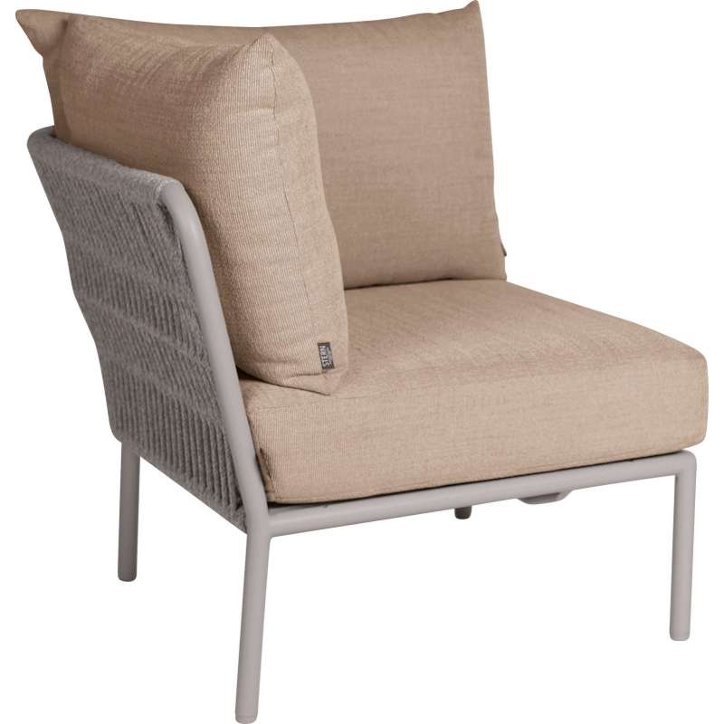 Stern Romy Lounge-Eckelement Lounge-Bank Lounge-Sofa Gartensofa greige/muskat