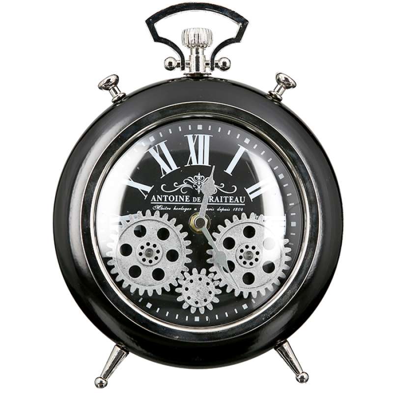 Casablanca Uhr Transmission Glas Metall schwarz silberfarben 25 cm