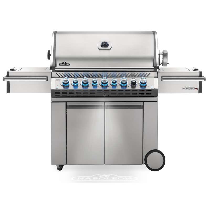 Napoleon Prestige Pro 665 Edelstahl ERDGAS Gasgrill 31 kW 8 Brenner inkl. Drehspieß-Set PRO665RSIBNS