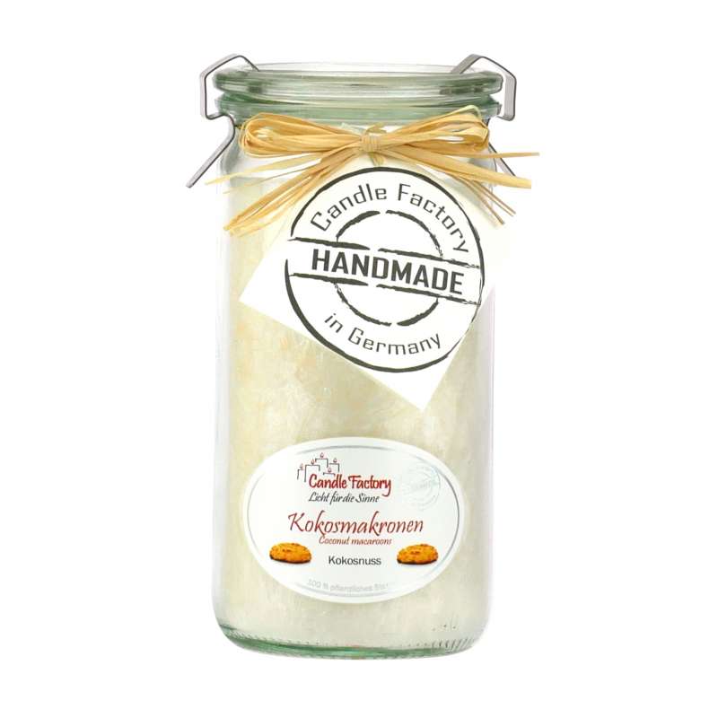 Candle Factory Mini Jumbo Kokosmakronen Duftkerze Dekokerze 307101