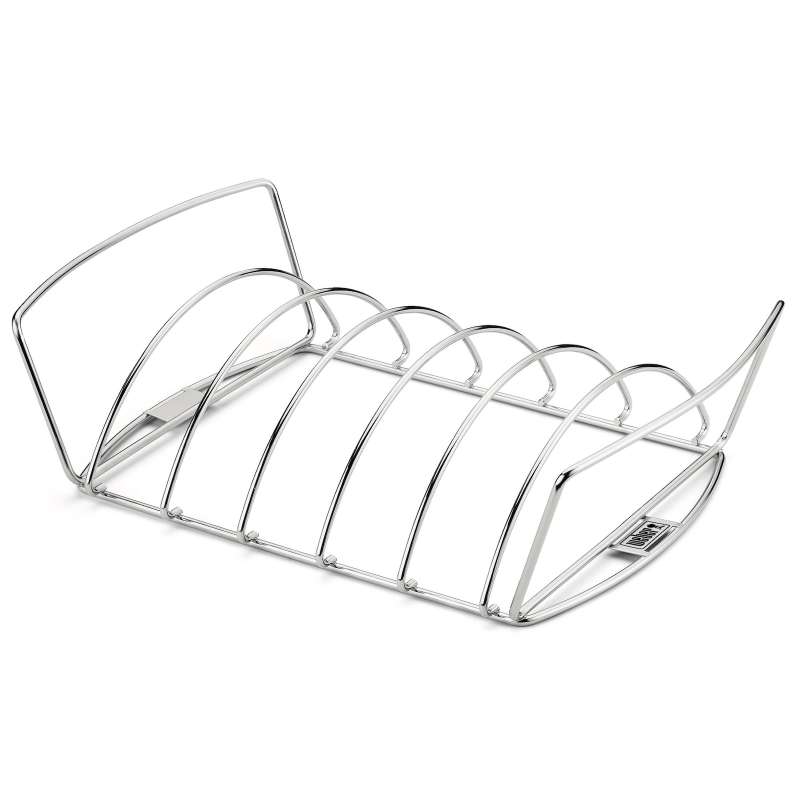 Weber Premium Spare-Rib-Halter & Bratenkorb für Grills ab 57 cm und ab Q 3000