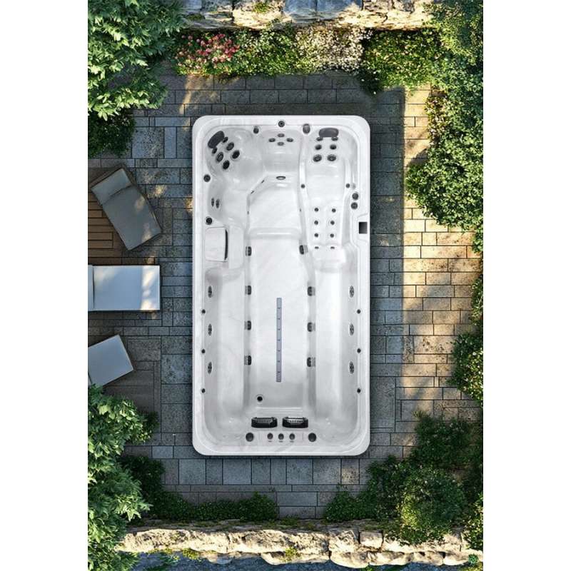 Platinum Spas Titan Swim Spa 430x225x120cm River Jet System inkl. Thermoabdeckung