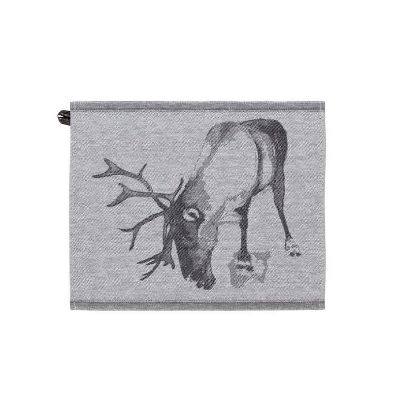 Jokipiin Poro Sauna Sitzunterlage 45 x 55 cm Sauna Seat Cover white/black