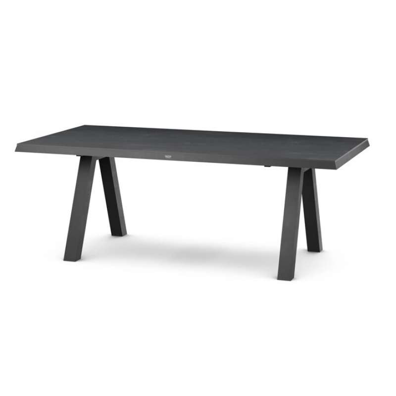 Siena Garden Tirana Dining Tisch – 200 x 100 cm, Aluminium (matt anthrazit) & HPL Ferro