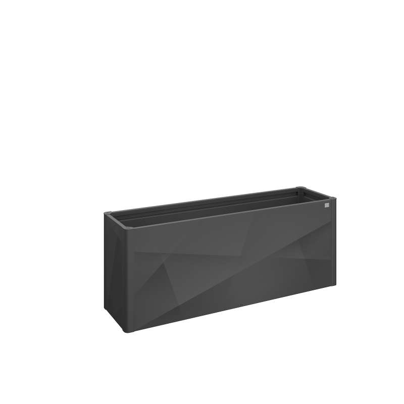 Biohort HochBeet X-Design Pflanzgefäss Pflanzbeet Stahlblech/Glasfaser Gr. 2x0,5 m