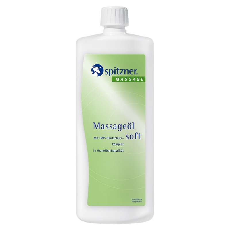 Spitzner Massageöl Soft 1 Liter (1000 ml) pflegendes Massage-Öl für empfindliche Haut mit IMP-Komple