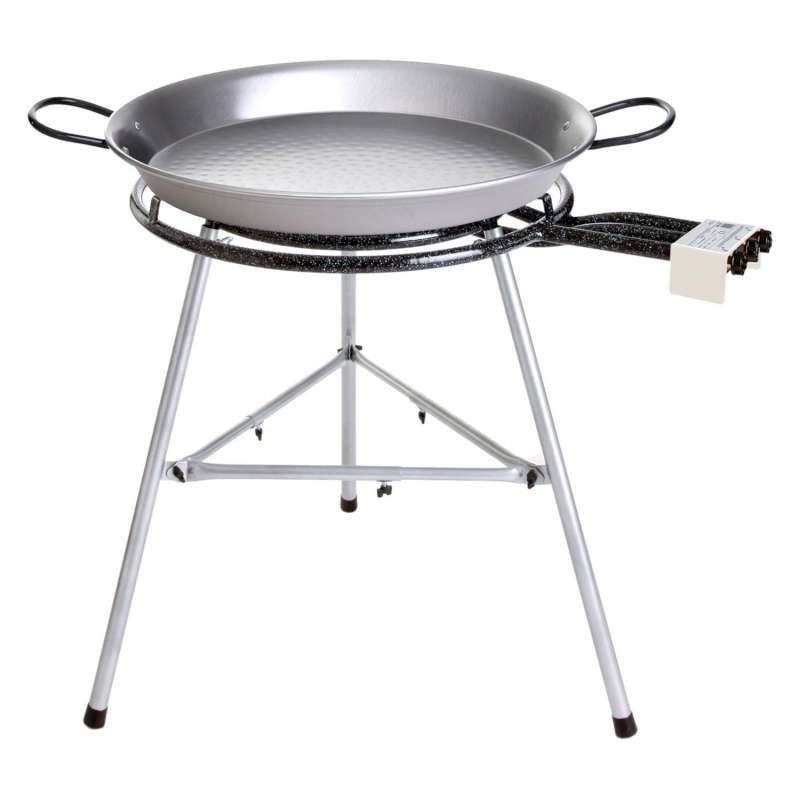 Paella World Comfort Line Set 5 mit Brenner und Paella-Pfanne aus Stahl Ø 60/80 cm