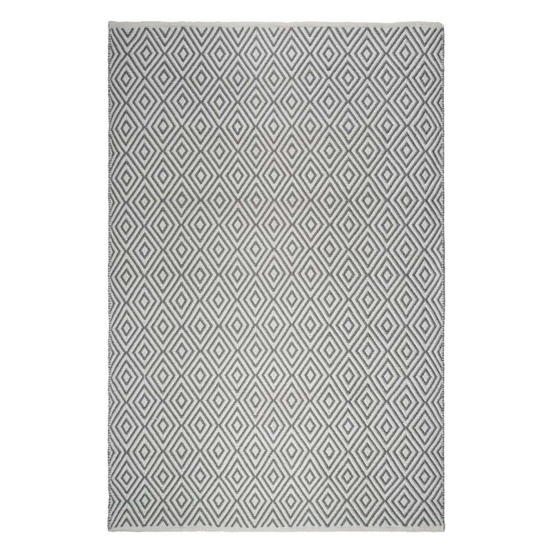 Fab Hab Outdoorteppich Veria Gray&White aus recycelten PET-Flaschen grau/weiß 120x180 cm