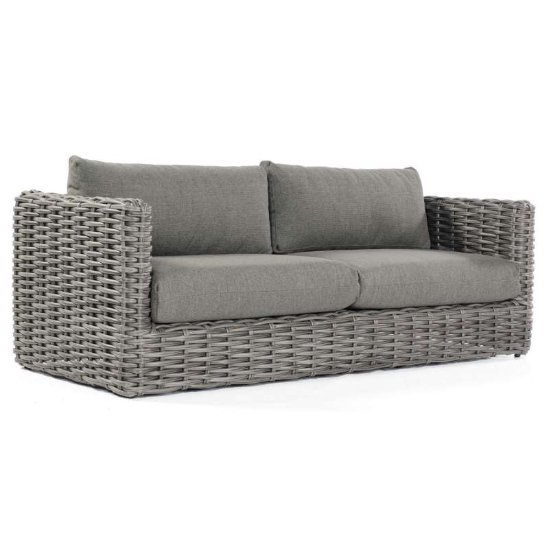 Sonnenpartner Sands Loungesofa Lounge-Couch Aluminium mit Polyrattan charcoal