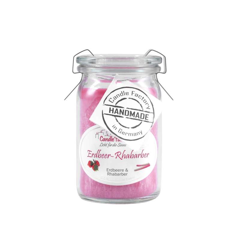 Candle Factory Baby Jumbo Erdbeer-Rhabarber Duftkerze Dekokerze 308024