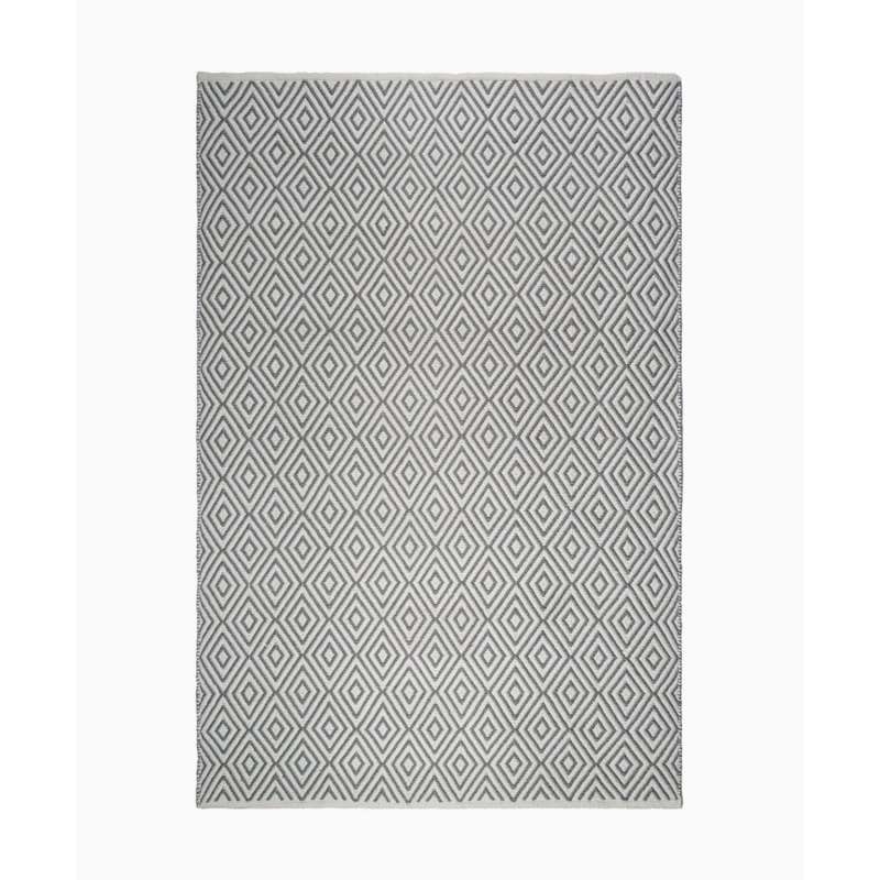 Fab Hab Outdoorteppich Veria Gray&White aus recycelten PET-Flaschen grau/weiß
