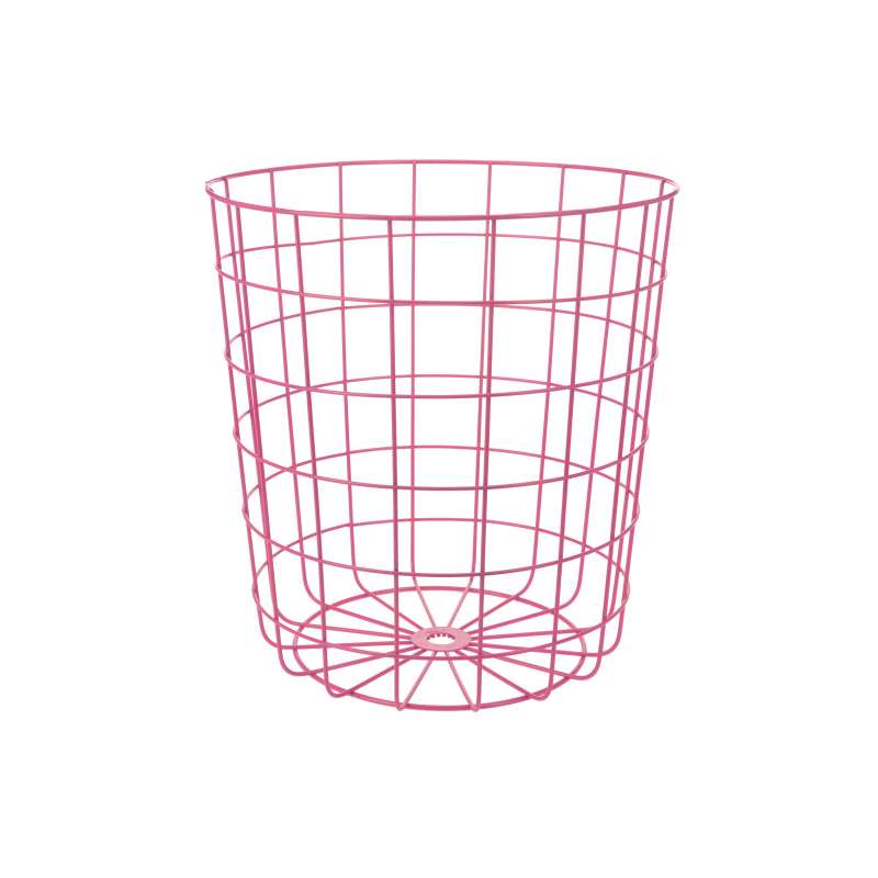 Metallkorb Aufbewahrungskorb Abfallkorb Papierkorb ca. 32 x 34,5 cm fuchsia