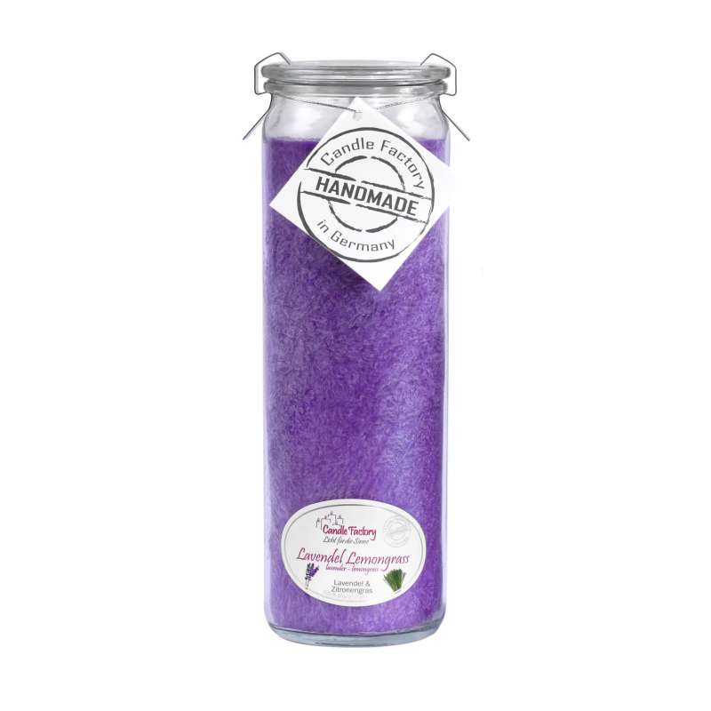 Candle Factory Big Jumbo Lavendel Lemongrass Duftkerze Dekokerze 306-059