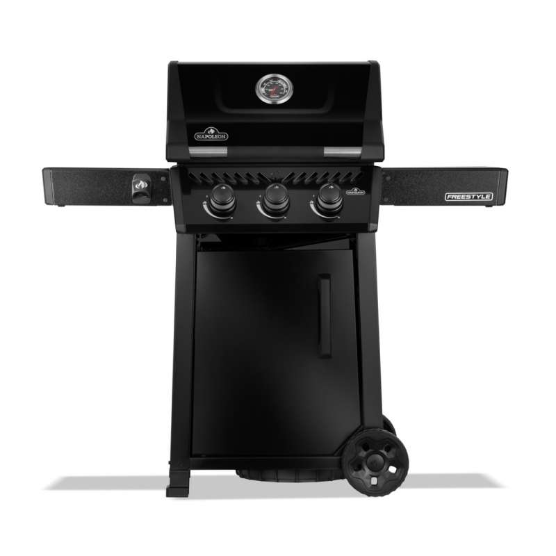 Napoleon Freestyle 365 Gasgrill Schwarz mit Tür 3 Brenner F365DPK-1-DE