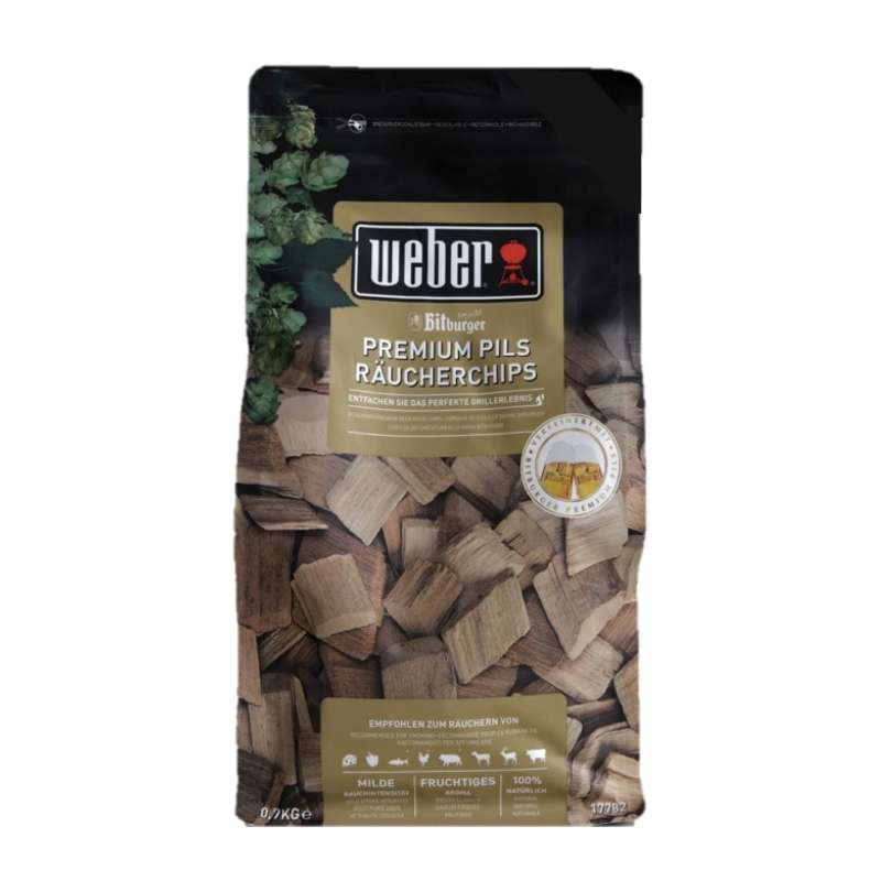 Weber Räucherchips Bitburger Premium Pils mit feinem Bieraroma 700 g