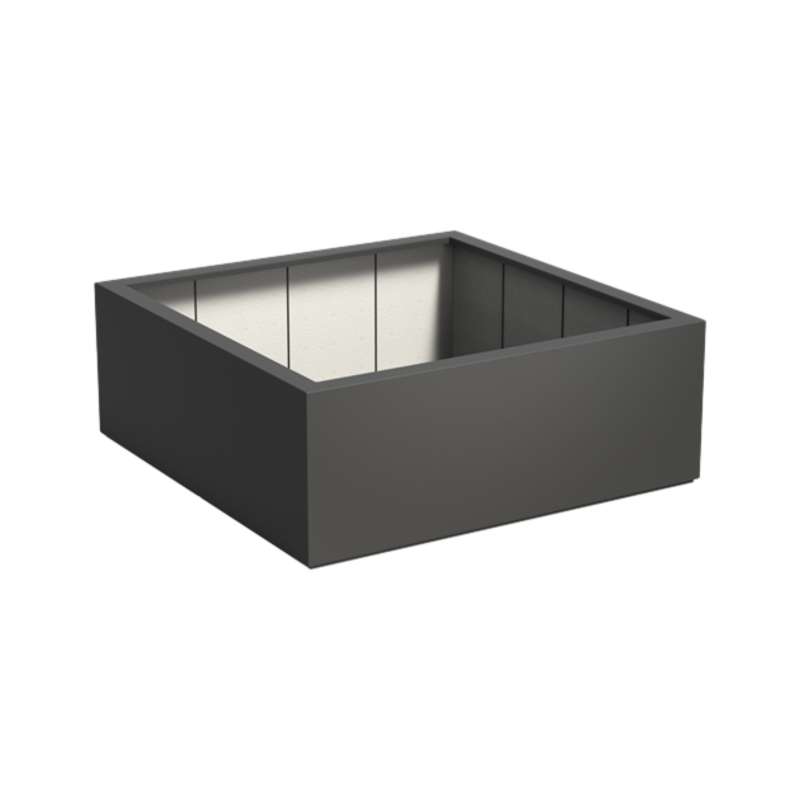 Adezz Pflanzgefäß Carrez Standard Quadrat aus Corten-Stahl Pflanzkübel 160x160x60